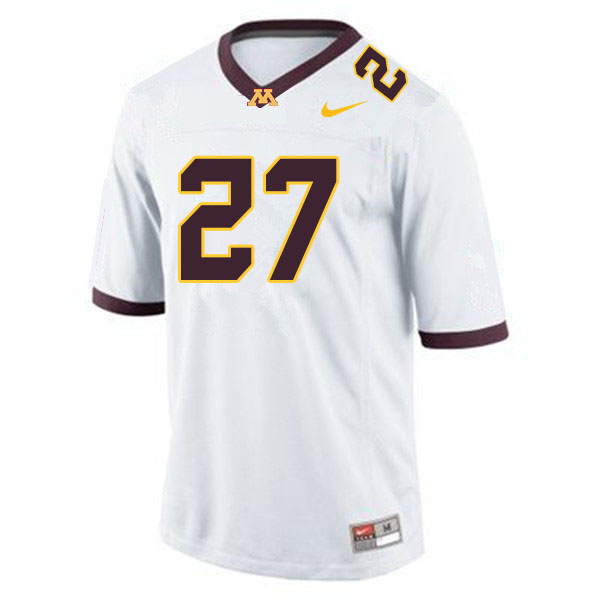 Men #27 Jimmy Buck Minnesota Golden Gophers College Football Jerseys Sale-White - Click Image to Close
